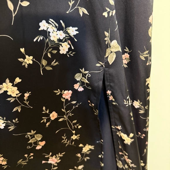 NEW Windsor Elegant Black Floral Maxi Dress size S lined spaghetti strap prom - Picture 4 of 16